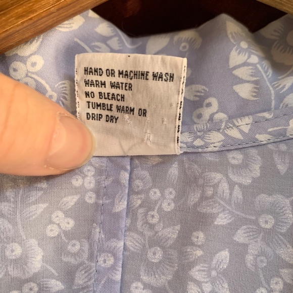 Laura Ashley Style 80’s Vintage Blue Floral Dress Women’s size 11/12 - Picture 5 of 10